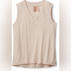 Women's Cream Sleeveless Top
